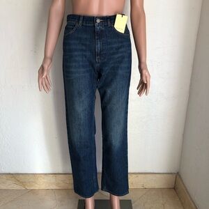 Gucci Kids Size 12 Straight Regular-Fit Dark Blue Washed Denim Jeans Pants NWT